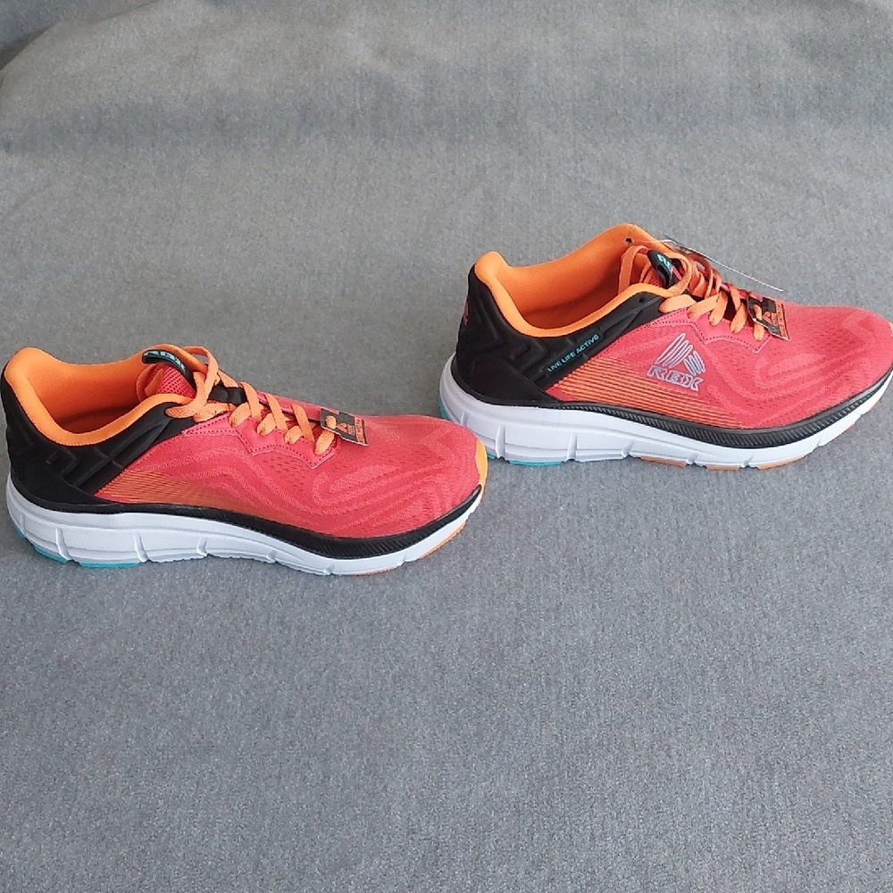 RBX Forge-M Men's Running Shoes Vibrant Orange Neon Wide Width Size 11W NWT - Picture 5 of 7
